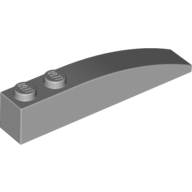 Lego Brick Curved 6 x 1 / Light Bluish Gray