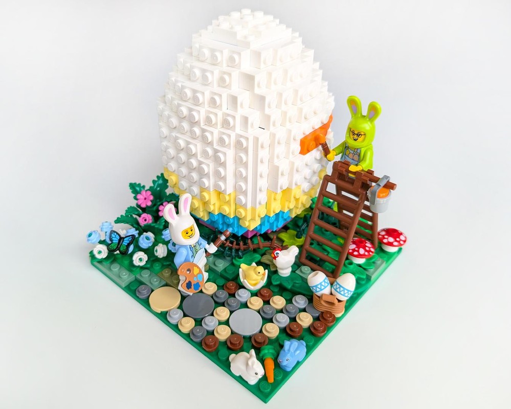 Lego Painting Giant Easter Egg