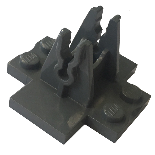 Lego Sports Soccer Goalie Stick Holder Base / Dark Bluish Gray