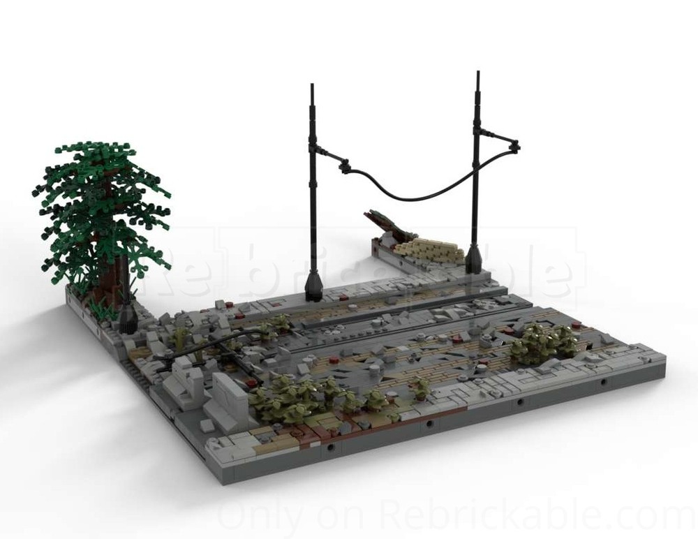 Lego Street of Ruined house N5