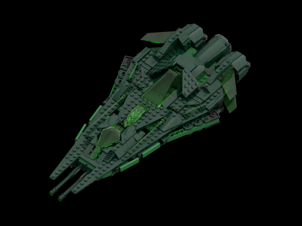 Lego Galactic Gator green spaceship