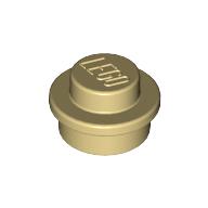 Lego Plate Round 1 x 1 with Solid Stud / Tan