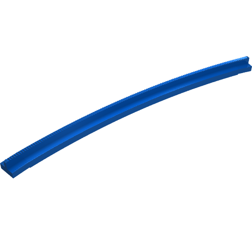 Lego Vehicle Track, Train, Tapered Rail Curved Outside / Blue