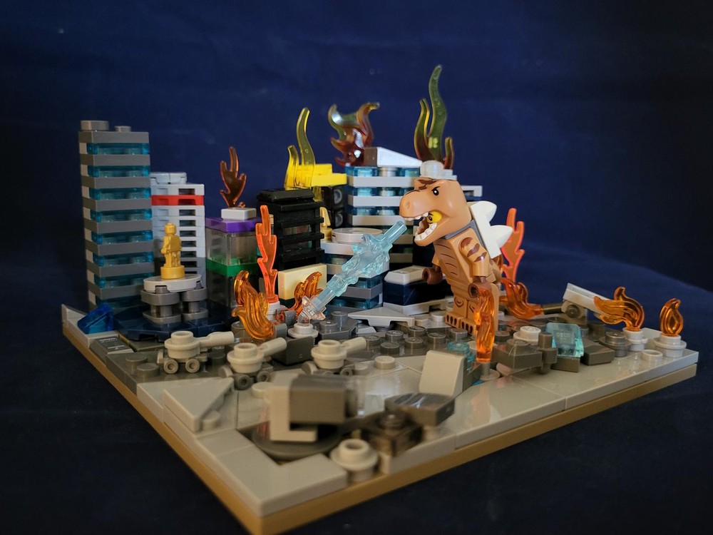 Lego Tribute to the King of Monsters Diorama