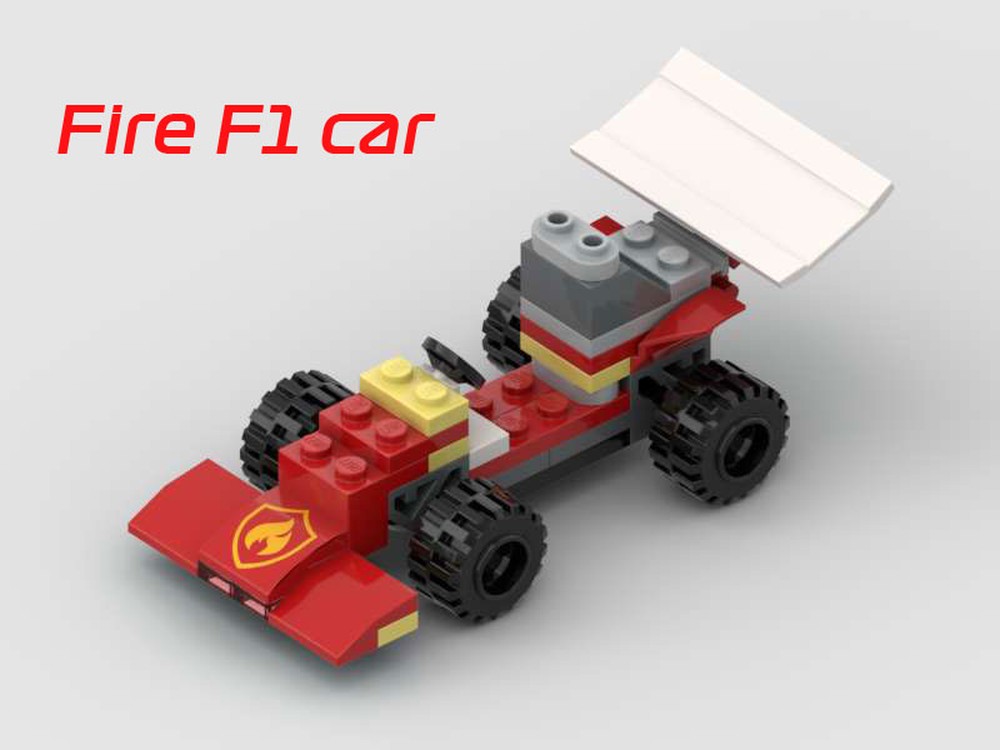 Lego 60279 Fire F1 car