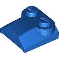 Lego Brick Curved 2 x 2 x 2/3 Two Studs and Lip End / Blue