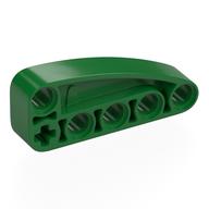 Lego Technic Beam 2 x 5 L-Shape with Quarter Ellipse Thick / Green