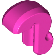 Lego Animal Body Part, Cat Tail / Dark Pink