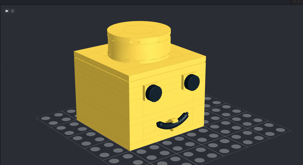 Lego Up-scaled 1x1x2/3 Bricklink Logo (x6 size) xd