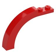 Lego Brick Arch 1 x 6 x 3 1/3 Curved Top / Red