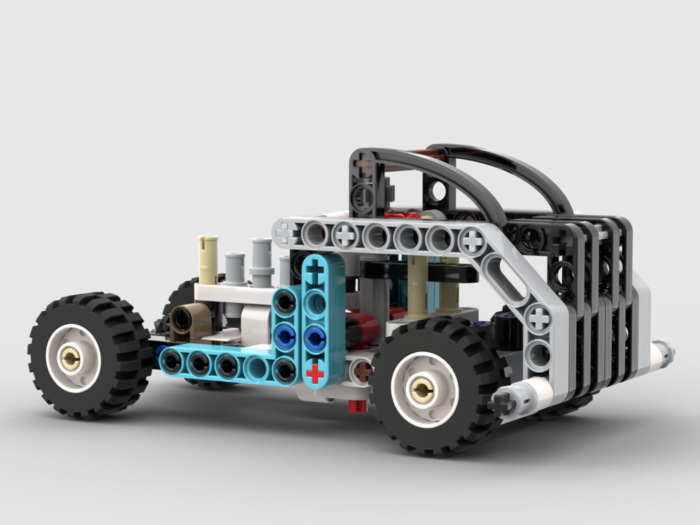 Lego Truck with Four-Cylinder Engine