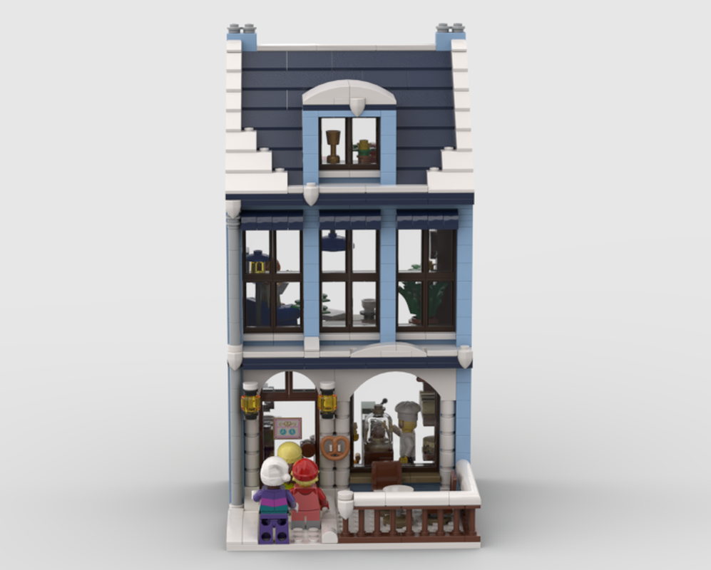 Lego Holiday Main Street extension: The Blue Bakery