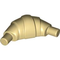 Lego Food Croissant - Flat Ends / Tan