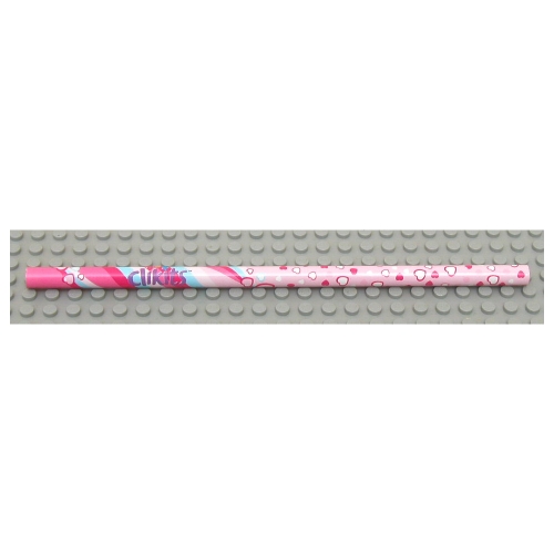 Lego Clikits Pencil, 175mm with Pink Heart Print