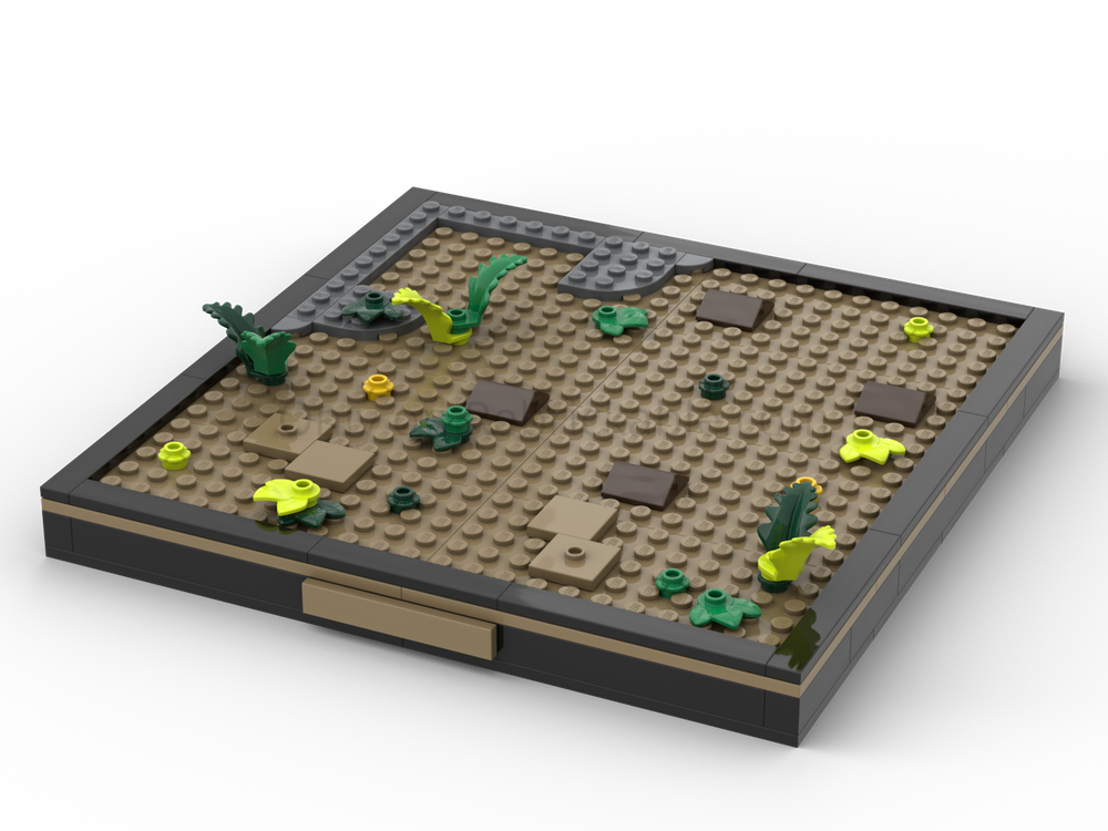 Lego Display Base for Jurassic Diorama - Dilophosaurus Encounter (for Set 76958)