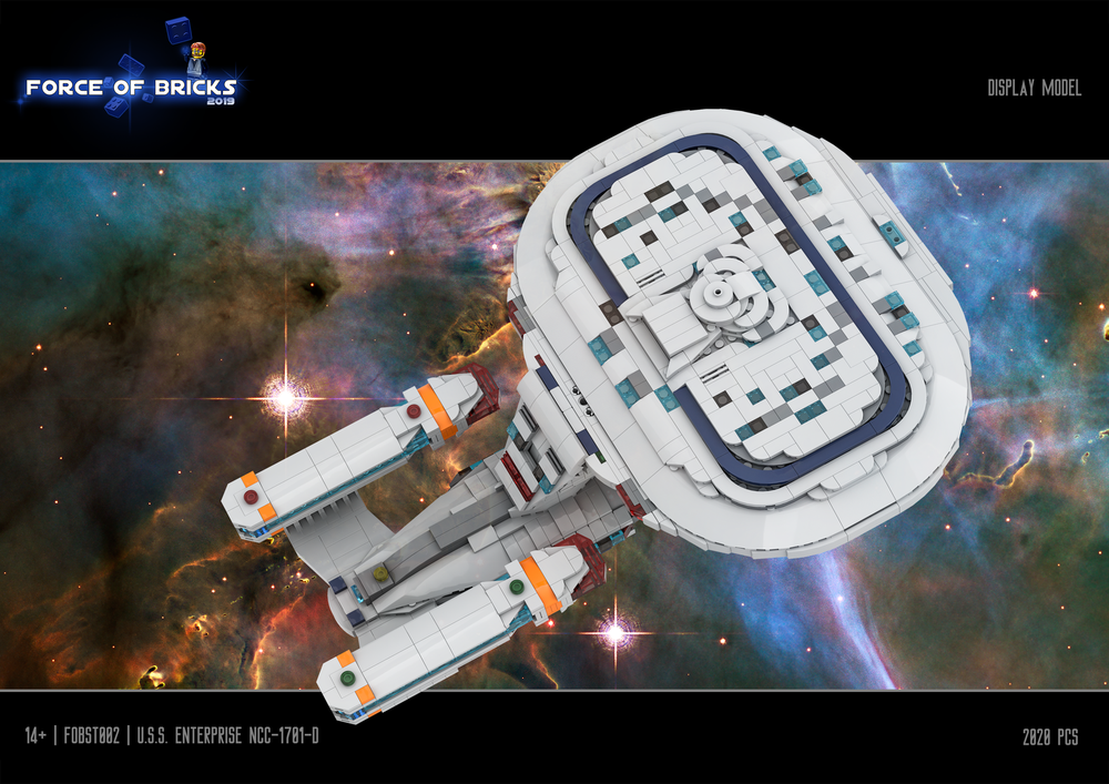 Lego U.S.S. Enterprise NCC-1701-D (FOBST002) | Force of Bricks