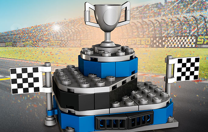 Lego Winner's Podium