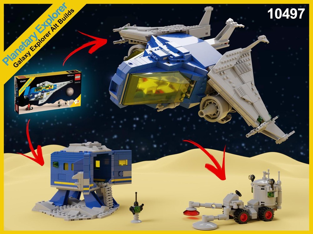 Lego 10497 - Planetary Explorer - Galaxy Explorer Alternate Build