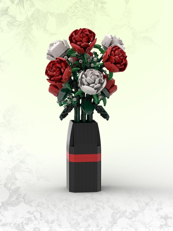 Lego Red & White Roses (BT007)