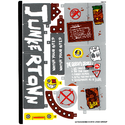 Lego Sticker Sheet for Set 75977-1