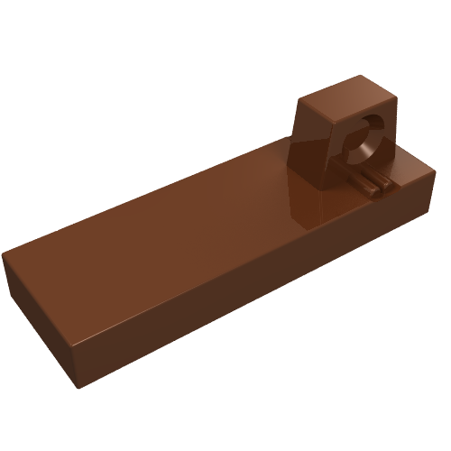 Lego Hinge Tile 1 x 3 Locking with 1 Finger on Top / Reddish Brown