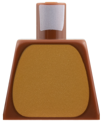 Lego Torso Medium Nougat Belly Pattern / Reddish Brown