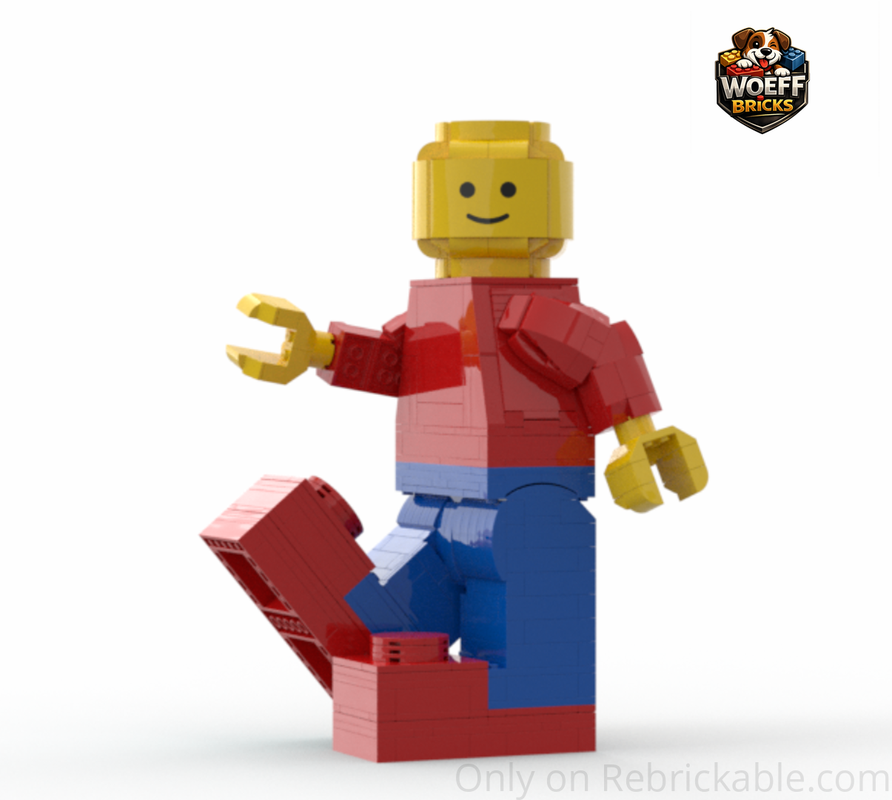 Lego Up-Scaled Minifigure with Crocs