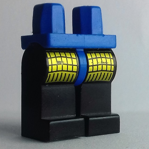 Lego Hips and Black Legs with Armour Print