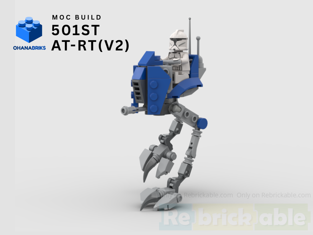 Lego (UPDATE!) 501st AT-RT - Minifig Scale