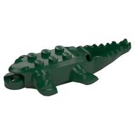 Lego Animal Body Part, Alligator / Crocodile Body New Style / Sand Green