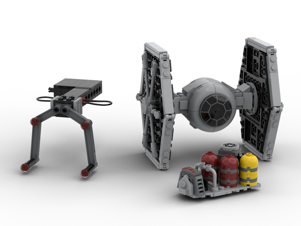 Lego Upgraded 40771 TIE with Imperial Hangar Rack (GWP)