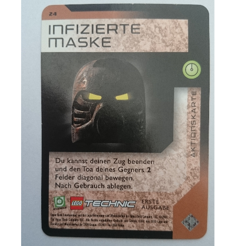 Lego Trading Card, Bionicle Game: QftM - 24 Game Action - Infected Mask / [No Color/Any Color]