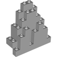 Lego Rock Panel Triangular 3 x 8 x 7 / Light Bluish Gray