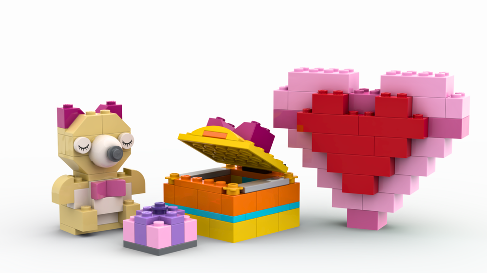 Lego 10698 Teddy bear Heart Ring box