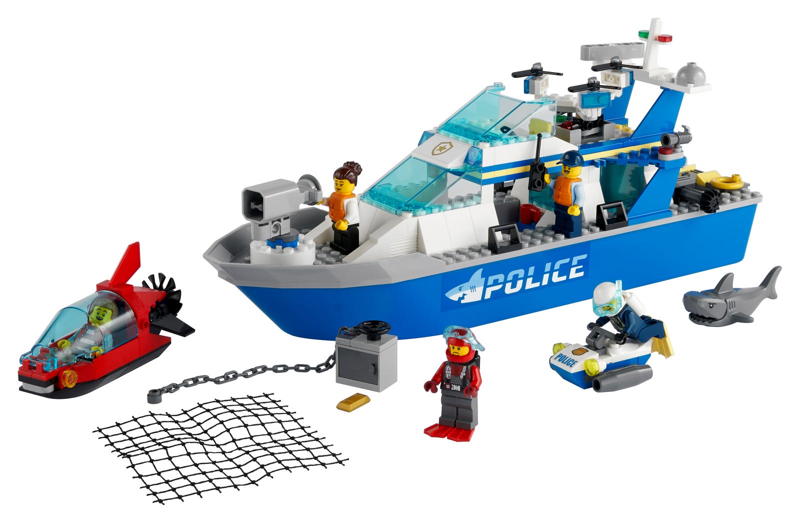 Lego Police Patrol Boat