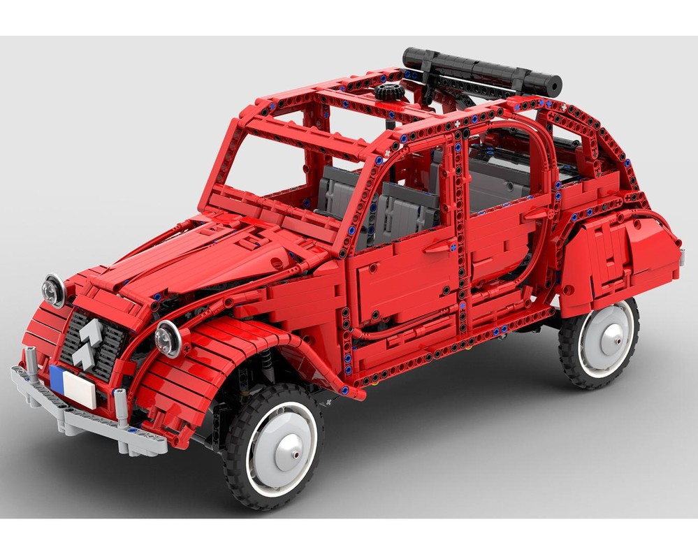 Lego Citroen 2CV Red (Enhanced)