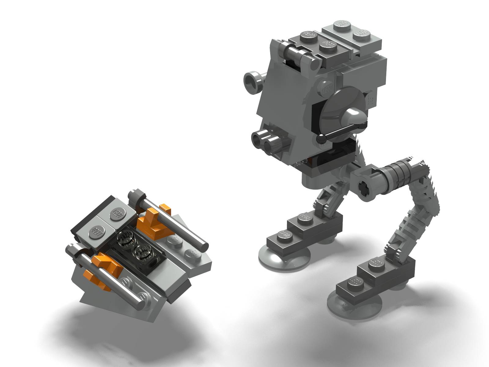 Lego AT-ST & Snowspeeder - Mini