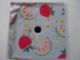 Lego Container, Box 3 1/2 x 3 1/2 x 1 1/3 with Hinged Lid with Strawberries and Watermelon Pattern (Sticker) - Set 3270 / Light Violet