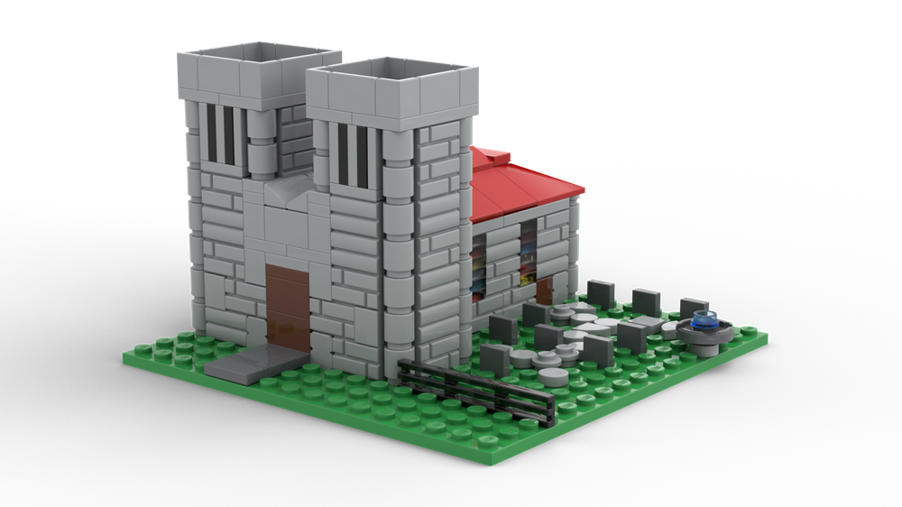 Lego Microscale Cathedral