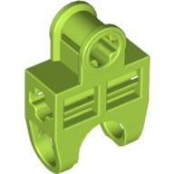 Lego Technic Axle Connector 2 x 3 with Ball Socket, Open Sides / Lime