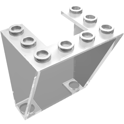 Lego Windscreen 3 x 4 x 4 Inverted / Trans-Clear