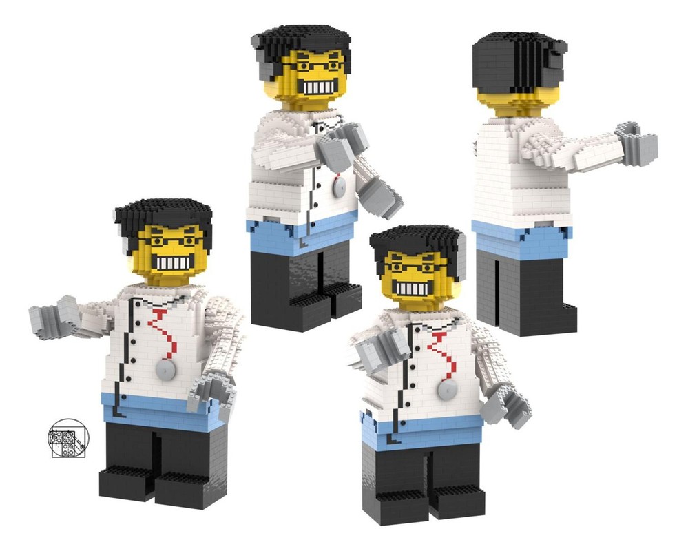 Lego Maxifigure mad doctor