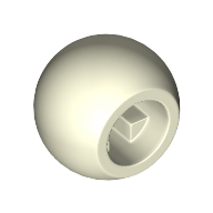 Lego Technic Ball Joint / Glow in Dark White