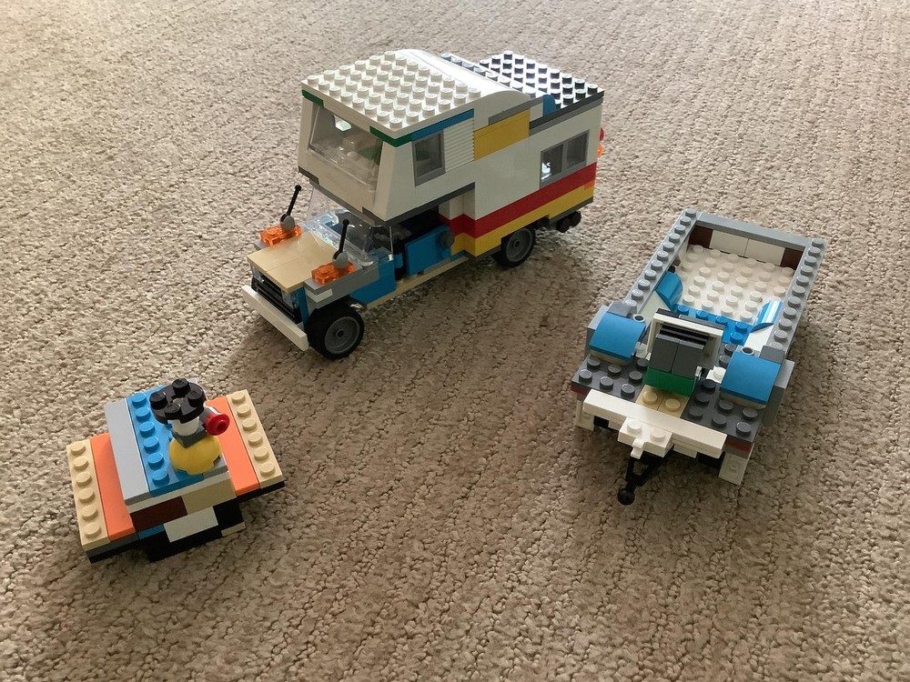 Lego Motorhome and trailer