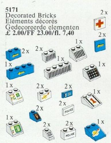 Lego Decorated Elements