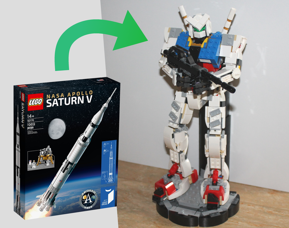 Lego Saturn V Gundam | 92176/21309 alt-build