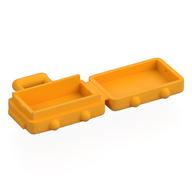 Lego Bag / Suitcase with Long Handle [Opens] / Bright Light Orange
