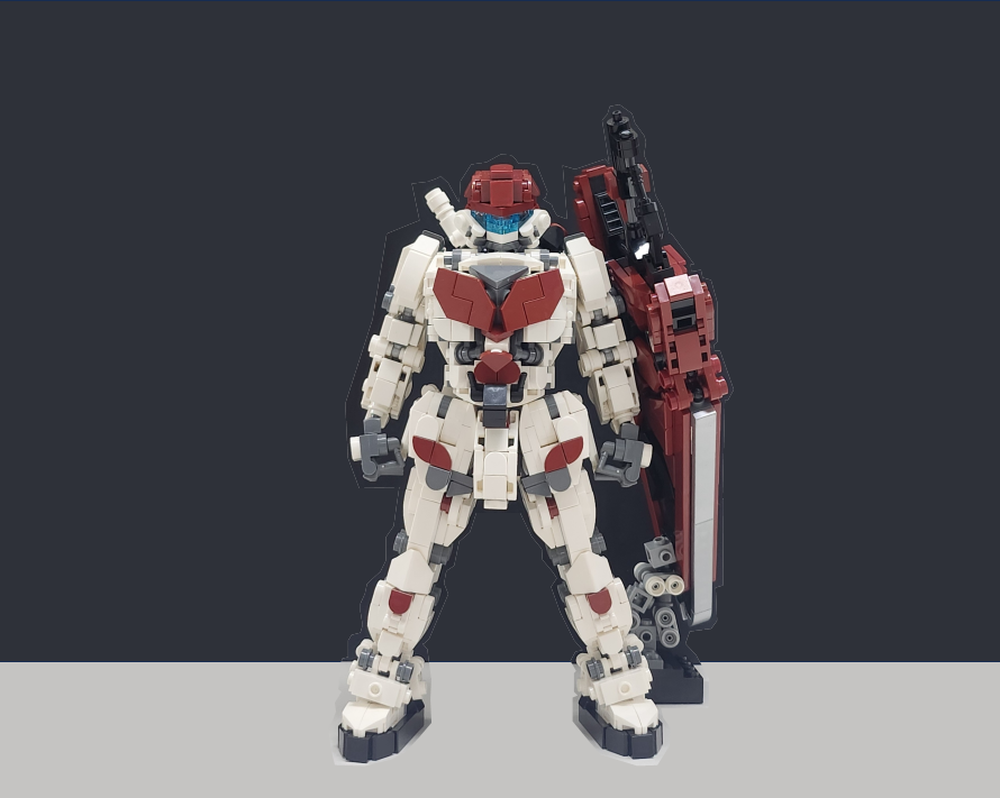 Lego Mech_red_robot