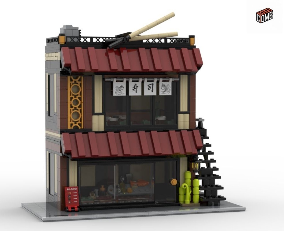 Lego Modular Sushi Bar - Modification of Set 40906