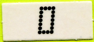 Lego Punch-outs, Scoreboard Number 0 / White